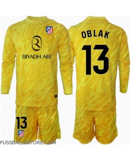 Günstige Atletico Madrid Jan Oblak #13 Torwart 3rd trikot Kinder 2024-25 Langarm (+ Kurze Hosen)